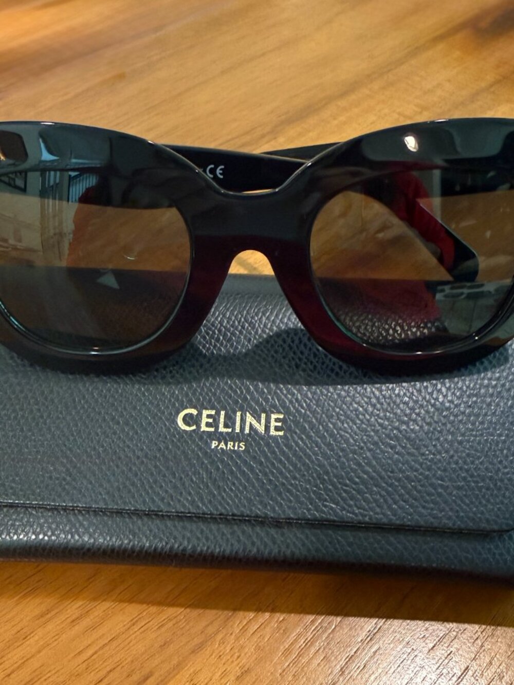 Celine 3 Dots Butterfly Black Round Women's Sunglasses CL4005FN - Picture 2 of 10